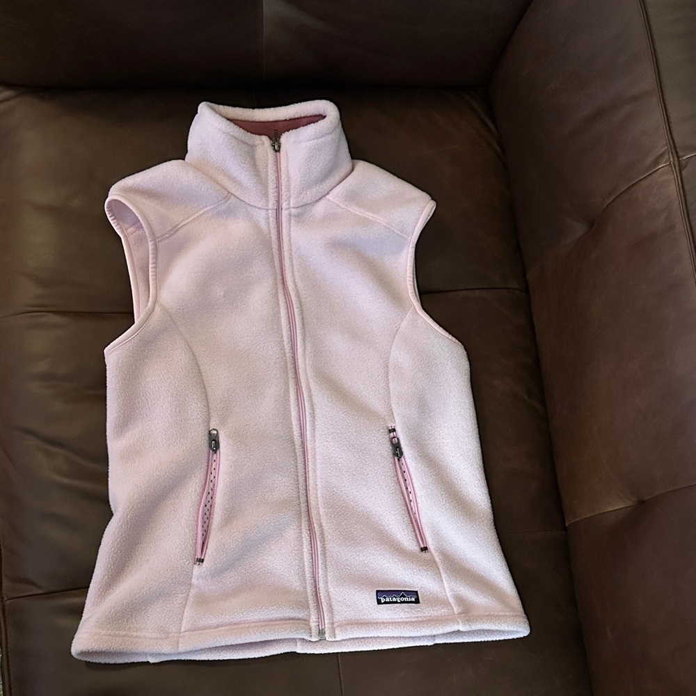 Patagonia Light Pink Fleece Vest